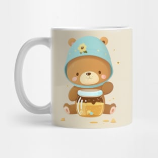 Bear with Honey cute kawaii Mug